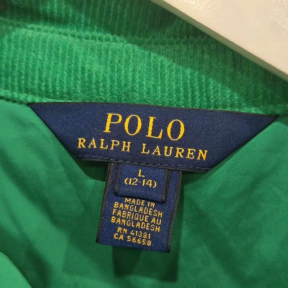 Polo by Ralph Lauren Quilted Green Kids Jacket